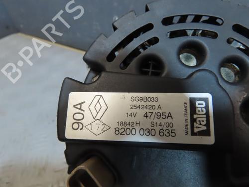 Używane Alternator RENAULT SCÉNIC I MPV (JA0/1_, FA0_) 2.0 16V RX4 (139 hp) 30893305