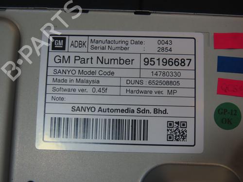 Used Display monitor OPEL ASTRA J GTC 2.0 CDTI (08) (165 hp) 21112917