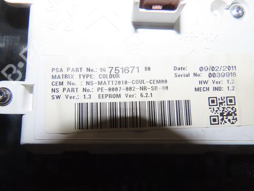 Instrument cluster CITROËN DS4 (NX_) 1.6 THP 200 | BP24832249C47 