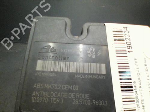 Used ABS pump PEUGEOT 207 (WA_, WC_) 1.4 HDi (68 hp) 10760784