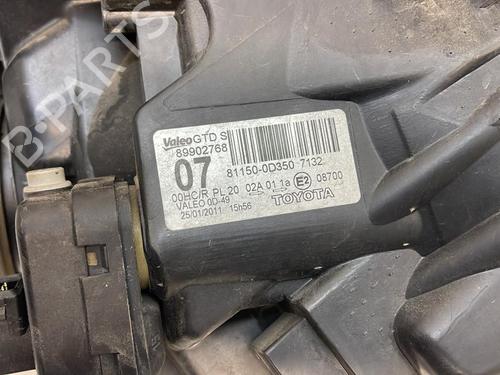Right headlight TOYOTA YARIS (_P9_) 1.33 VVT-i (NSP90_, NSP90R) | BP29427116C29 