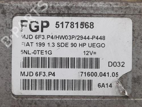 Engine control unit (ECU) FIAT GRANDE PUNTO (199_) 1.3 D Multijet (199.AXD11, 199.AXD1A, 199.AXD1B,... | BP13391307M57 