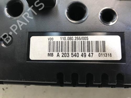 Instrument cluster MERCEDES-BENZ C-CLASS (W203) C 220 CDI (203.008) | BP25256991C47 