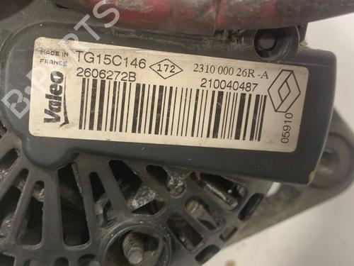 Alternator RENAULT FLUENCE (L3_) 1.5 dCi (L30B) | BP28543701M7 