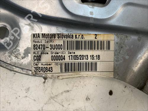 Front left window mechanism KIA SPORTAGE III (SL) 1.6 GDI | BP23429737C22 