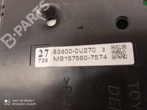 Instrument cluster TOYOTA YARIS (_P13_)  | BP11003589C47 