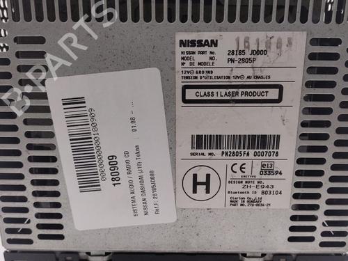 Radio NISSAN QASHQAI / QASHQAI +2 I (J10, NJ10, JJ10E) 1.5 dCi | BP10999127E6 