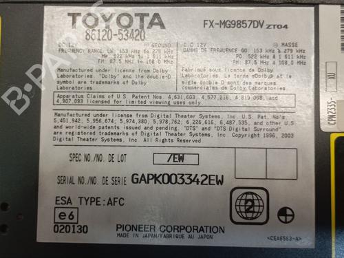 Radio LEXUS IS II (_E2_) 220d (ALE20) | BP29490959E6 