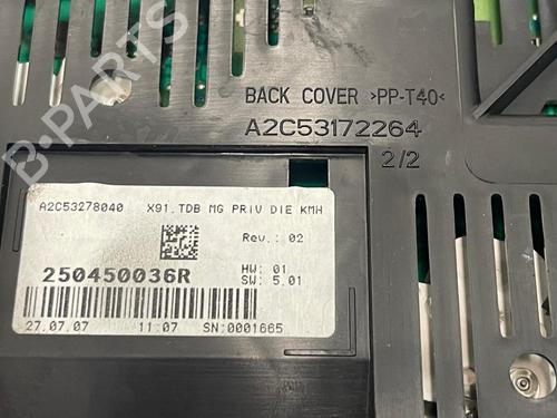 Instrument cluster RENAULT LAGUNA III (BT0/1) 2.0 dCi (BT01, BT08, BT09, BT0E, BT0K, BT12, BT1C, BT1D,... | BP20334829C47 