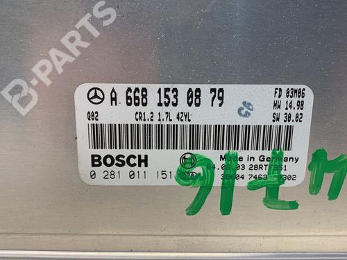 Engine control unit (ECU) MERCEDES-BENZ A-CLASS (W168) A 170 CDI (168.009, 168.109) | BP11833937M57 
