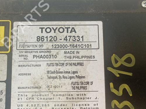 Radio TOYOTA PRIUS (_W3_) 1.8 Hybrid (ZVW3_) | BP27279790E6 