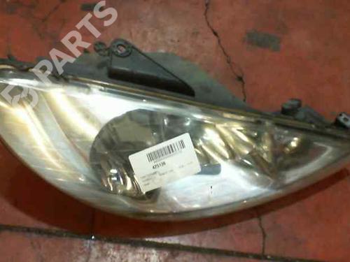 Used Right headlight Right headlight PEUGEOT 206 Hatchback (2A/C) 1.4 HDi eco 70 (68 hp) 11005333 11005333