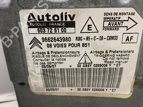 Kollisjonspute styreenhet CITROËN C4 I (LC_)  | BP13391299M53 