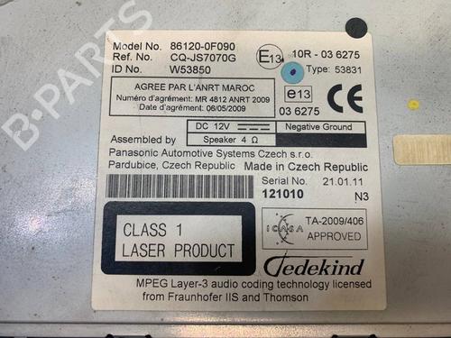 Radio TOYOTA VERSO (_R2_) 2.0 D-4D (AUR20_, AUR20R) | BP28061105E6 
