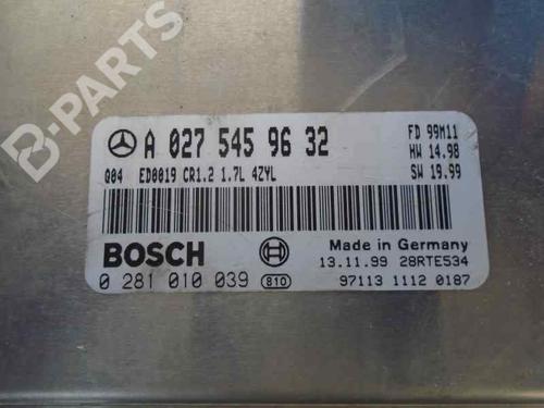 Engine control unit (ECU) MERCEDES-BENZ A-CLASS (W168) A 160 CDI (168.006) | BP11000933M57 