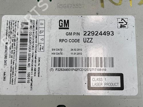 Radio OPEL ASTRA J (P10)  | BP18406863E6 