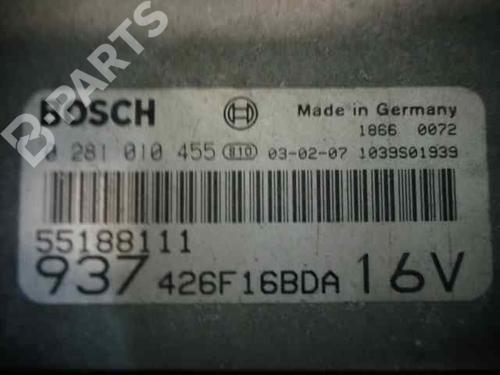Engine control unit (ECU) ALFA ROMEO 147 (937_) 1.6 16V T.SPARK ECO (937.AXA1A, 937.BXA1A) | BP10998656M57 