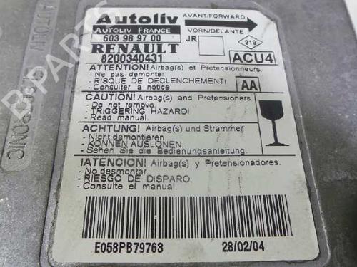 Kollisjonspute styreenhet RENAULT SCÉNIC II (JM0/1_)  | BP12612591M53 