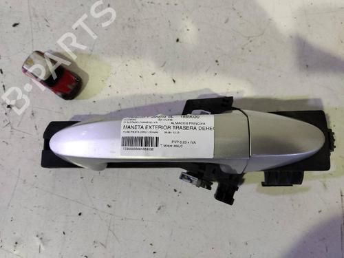 Høyre bak utvendig håndtak FORD FIESTA VI (CB1, CCN) 1.6 TDCi (90 hp) 12622964