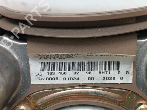 Driver airbag MERCEDES-BENZ M-CLASS (W163) ML 270 CDI (163.113) | BP16572324C9 