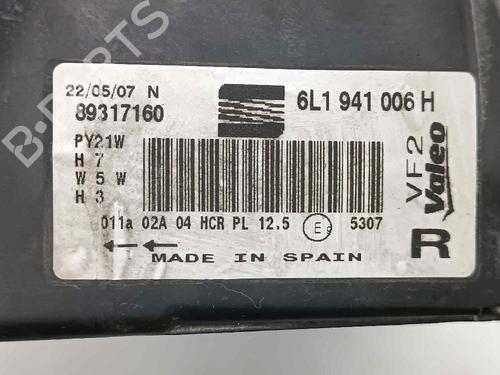 Right headlight SEAT CORDOBA (6L2) 1.4 16V | BP21222925C29 