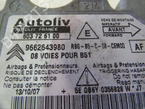ECU airbags CITROËN C4 I (LC_)  | BP12622564M53 