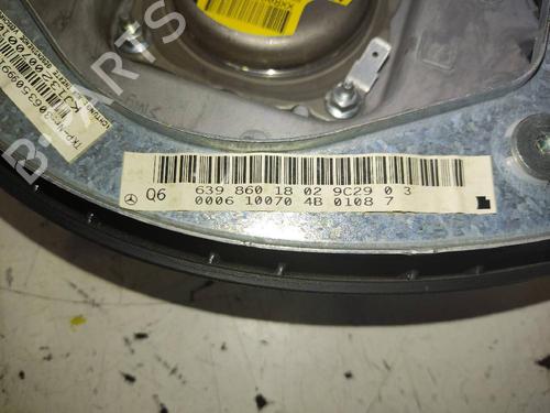 Driver airbag MERCEDES-BENZ VITO / MIXTO Van (W639) 111 CDI (639.601, 639.603) | BP12624350C9 