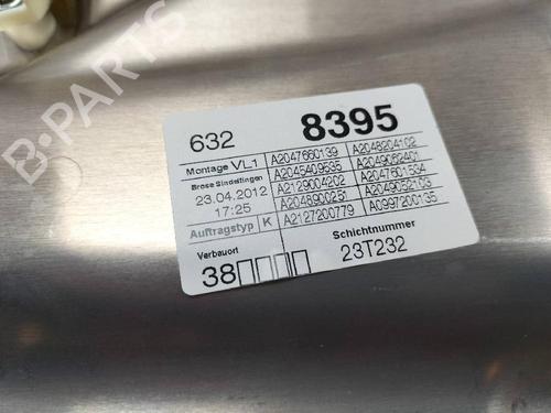 Front left window mechanism MERCEDES-BENZ C-CLASS (W204) C 250 CDI (204.003) | BP12628996C22 