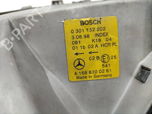 Right headlight MERCEDES-BENZ A-CLASS (W168) A 140 (168.031, 168.131) | BP13743902C29 