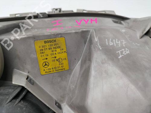 Left headlight MERCEDES-BENZ A-CLASS (W168) A 140 (168.031, 168.131) | BP13743903C28 