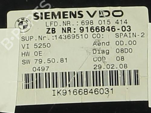 Used Instrument cluster BMW 3 Convertible (E93) 320 d (177 hp) 32178837