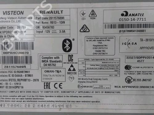 Radio RENAULT TRAFIC III Van (FG_) 1.6 dCi 120 (FGMB, FGMC) | BP33031941E6 - Image 2