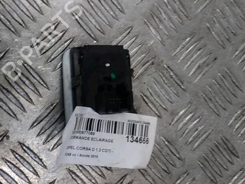 Used Headlight switch OPEL CORSA D (S07) 1.3 CDTI (L08, L68) (75 hp) 13079955