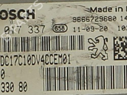 Engine control unit (ECU) CITROËN C3 II (SC_) 1.4 HDi 70 (SC8HZC, SC8HR0, SC8HP4) | BP38714624M57 - Image 4