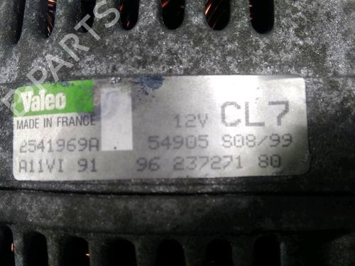 Alternator PEUGEOT 206 Hatchback (2A/C) 1.6 i | BP25623159M7 