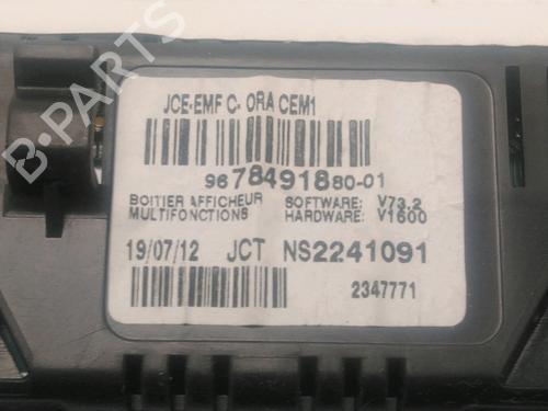 Used Display monitor PEUGEOT 3008 I MPV (0U_) 1.6 HDi (112 hp) 25796613