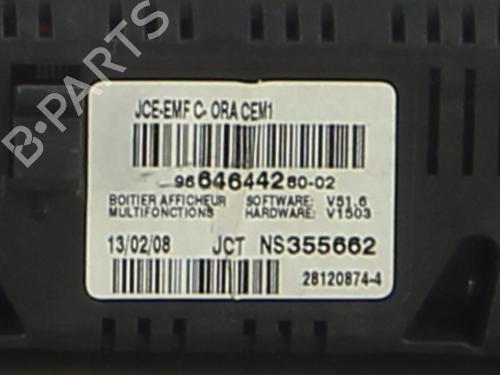 Used Display monitor Display monitor PEUGEOT 308 I (4A_, 4C_) 1.6 HDi (112 hp) 39181104 39181104