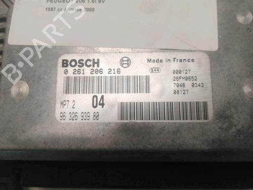 Used Engine control unit (ECU) PEUGEOT 206 Hatchback (2A/C) 1.6 i (89 hp) 22441525