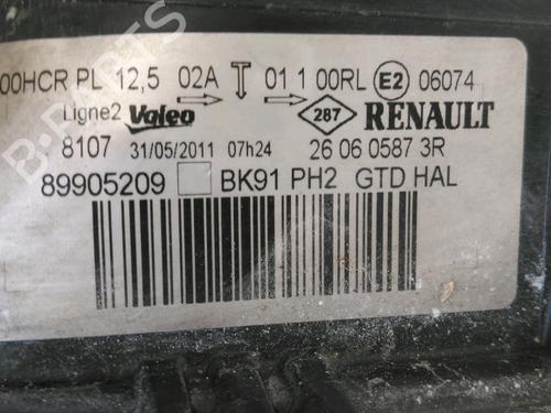 Left headlight RENAULT LAGUNA III Grandtour (KT0/1) 2.0 dCi (KT07, KT0J, KT14, KT1A, KT1S) | BP30188261C28