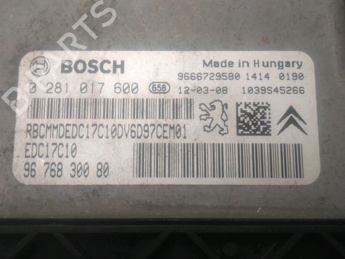 Centralina do motor CITROËN BERLINGO MULTISPACE (B9) 1.6 HDi 90 (92 hp) 26590578