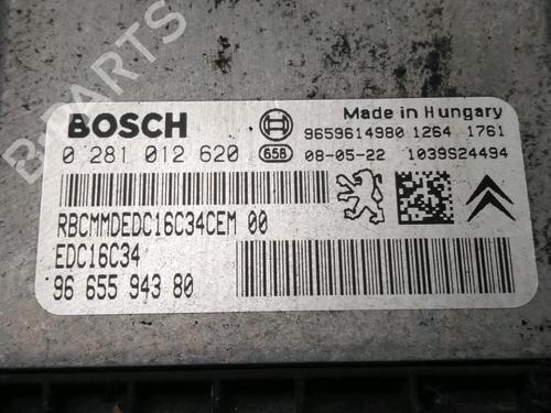 Used Engine control unit (ECU) PEUGEOT PARTNER Box Body/MPV (5_, G_) 1.6 HDi 75 (75 hp) 30980285