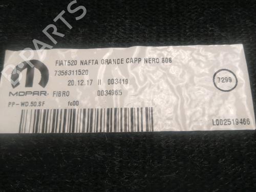 Plage arrière JEEP RENEGADE SUV (BU, B1, BV) 1.6 CRD (120 hp) 31912026