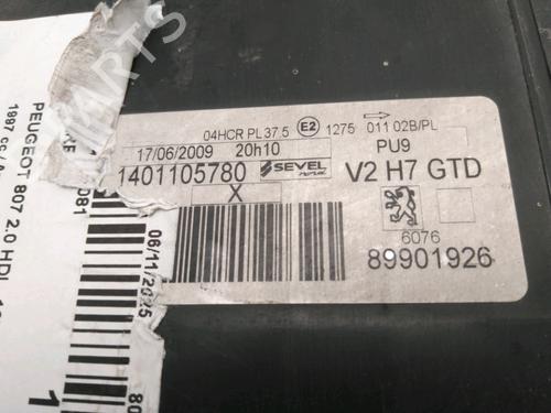 Left headlight PEUGEOT 807 (EB_) 2.0 HDI | BP30768158C28 - Image 2