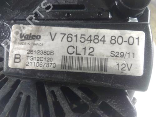 Generator PEUGEOT 207 SW (WK_) 1.6 16V (120 hp) 25906299