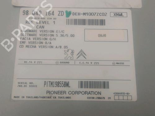 Radio PEUGEOT 208 I (CA_, CC_) 1.2 VTi 68 / PureTech 68 | BP26512442E6