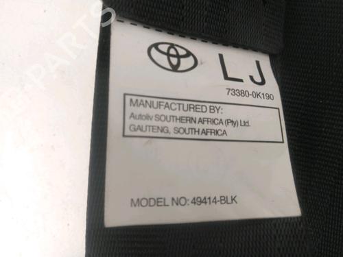 Used Seat buckle Seat buckle TOYOTA HILUX VII Pickup (_N1_, _N2_, _N3_) 2.5 D-4D 4WD (KUN25) (144 hp) 31911964 31911964