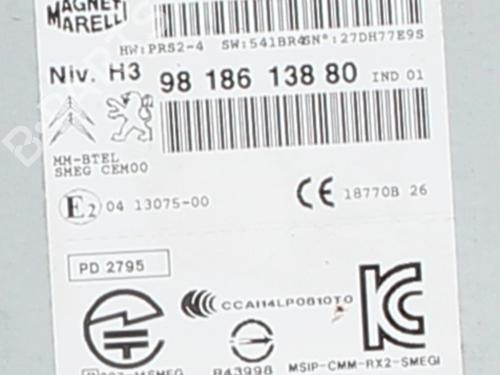 Used Radio Radio PEUGEOT 508 SW I (8E_) 2.0 BlueHDi 150 (150 hp) 30291047 30291047