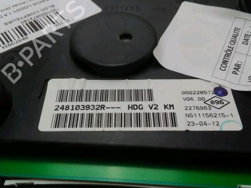 Used Instrument cluster DACIA LODGY (JS_) 1.5 dCi (JSMC, JSAF) (107 hp) 18887753