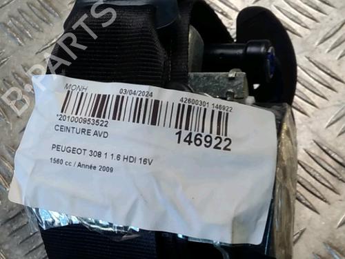 Used Front right belt tensioner PEUGEOT 308 I (4A_, 4C_) 1.6 HDi (109 hp) 17470232