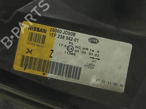 Used Left headlight Left headlight NISSAN QASHQAI I (J10, NJ10) 1.5 dCi (106 hp) 40052077 40052077